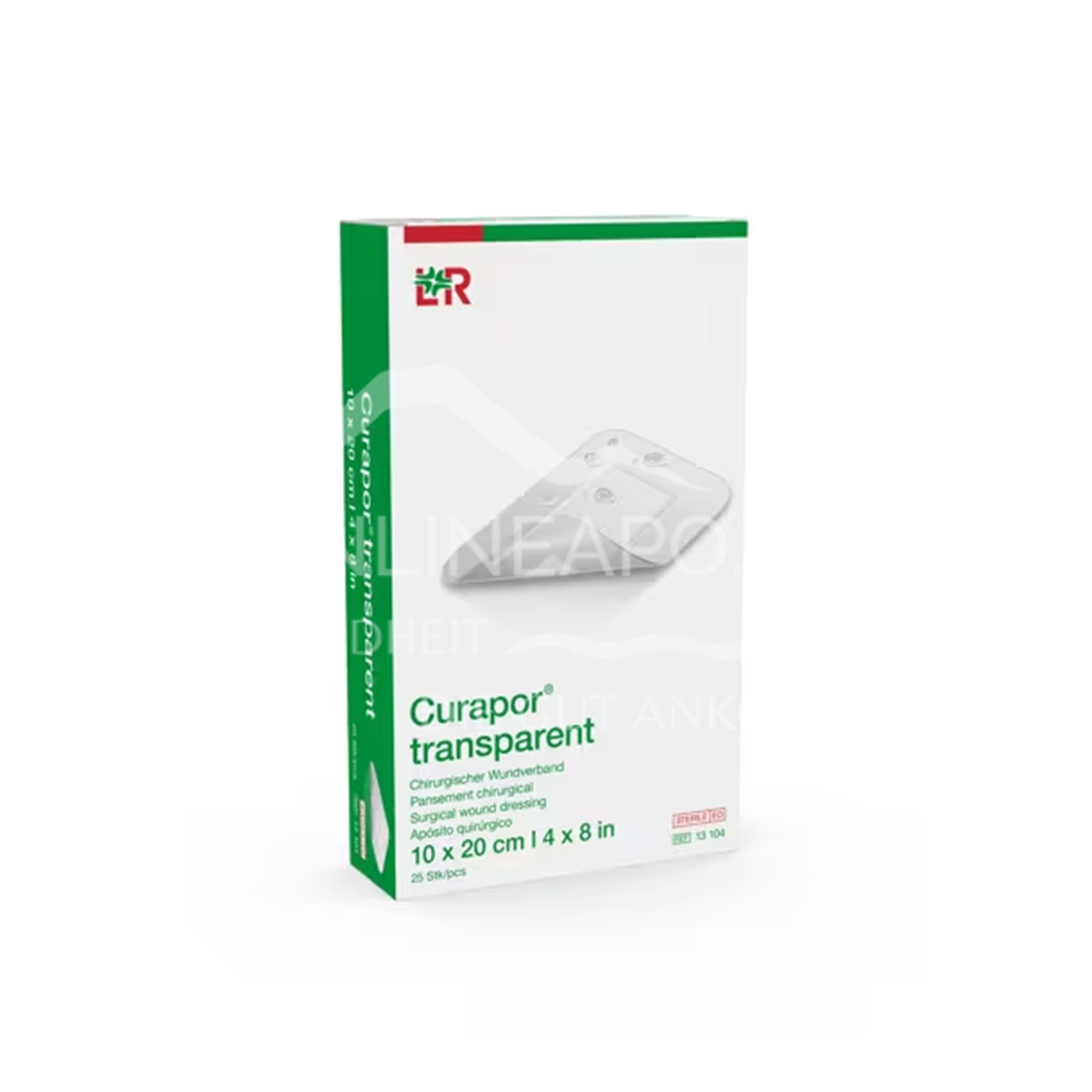 Curapor® transparent Chirurgischer Wundverband, steril 10 x 20 cm
