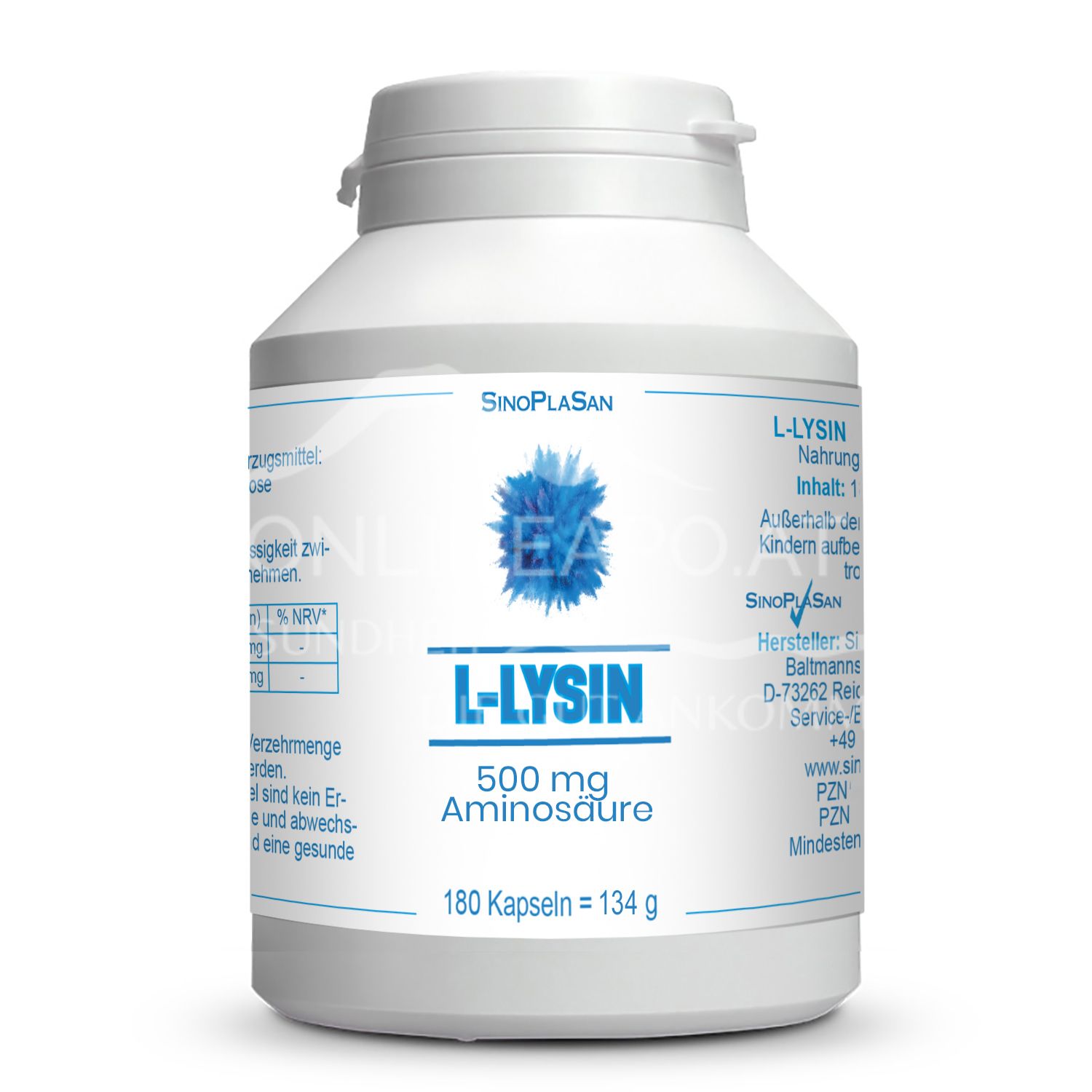 SinoPlaSan L-Lysine 500 mg MONO capsules