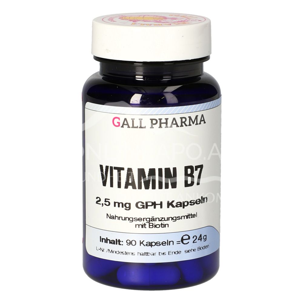 Gall Pharma Vitamin B7 2.5 mg capsules
