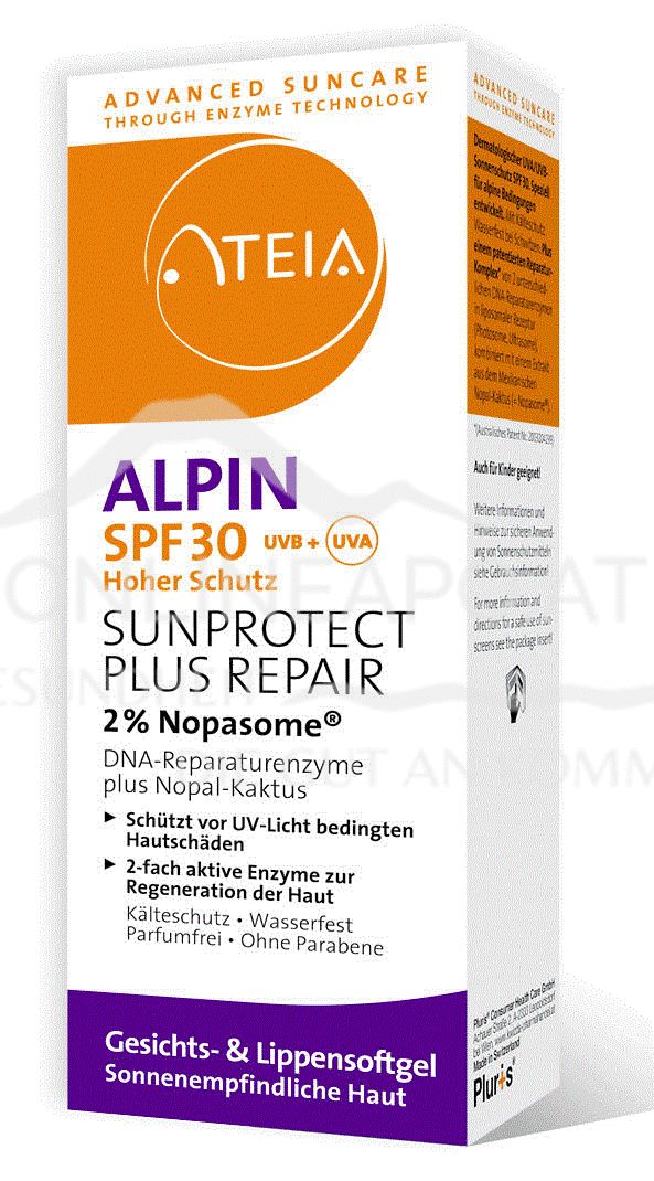 ATEIA® Sport & Alpin SPF30 Gesicht & Lippen Softgel